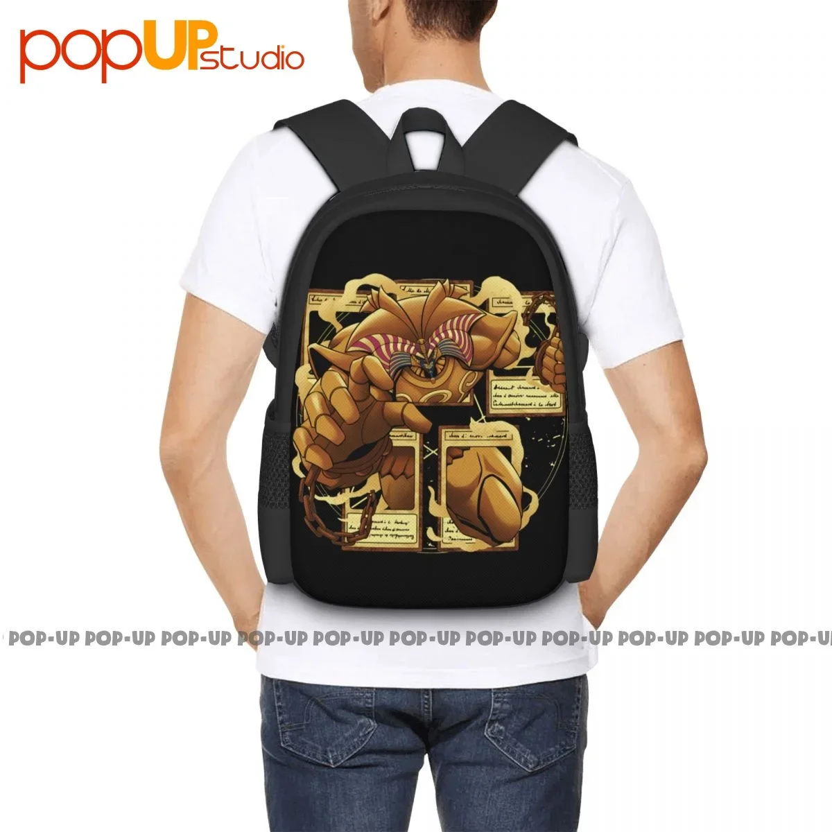 Exodia The Forbidden One Yugioh Monster Yami Yugi Pharaoh Atem Backpack Large Capacity Hot Eco Friendly