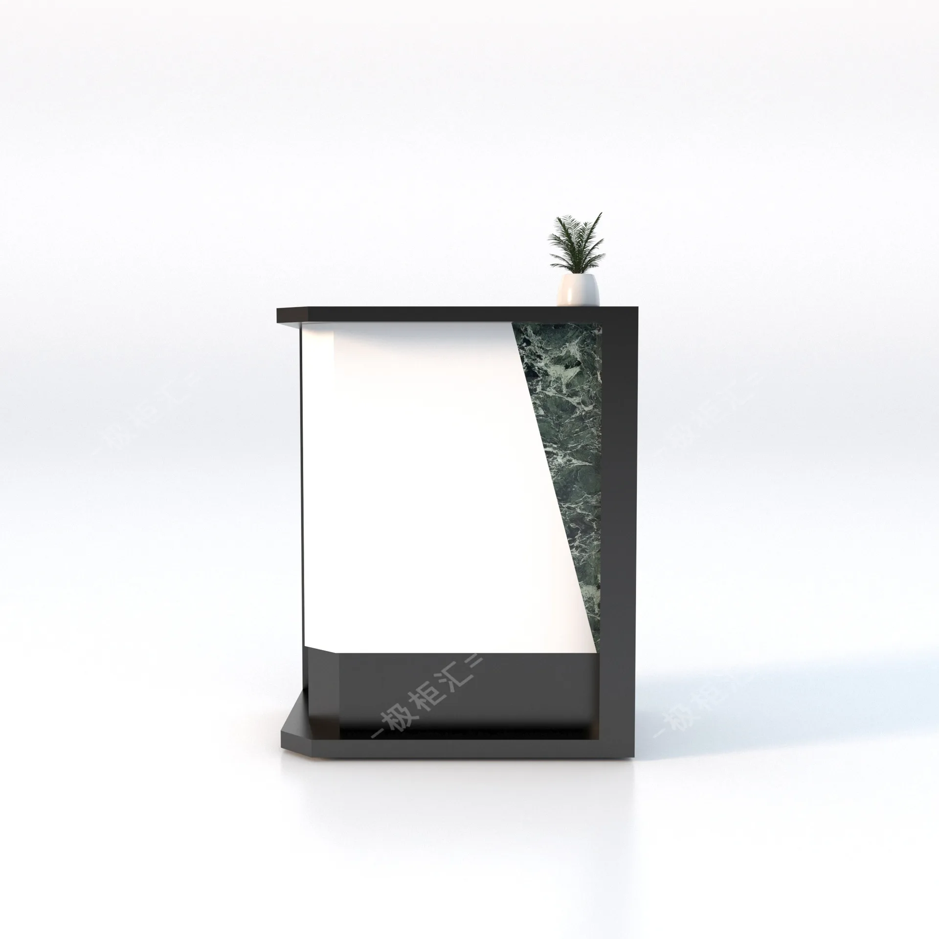 

Simple paint checkout page Hotel bar Restaurant counter Shop Small paint reception desk Information desk