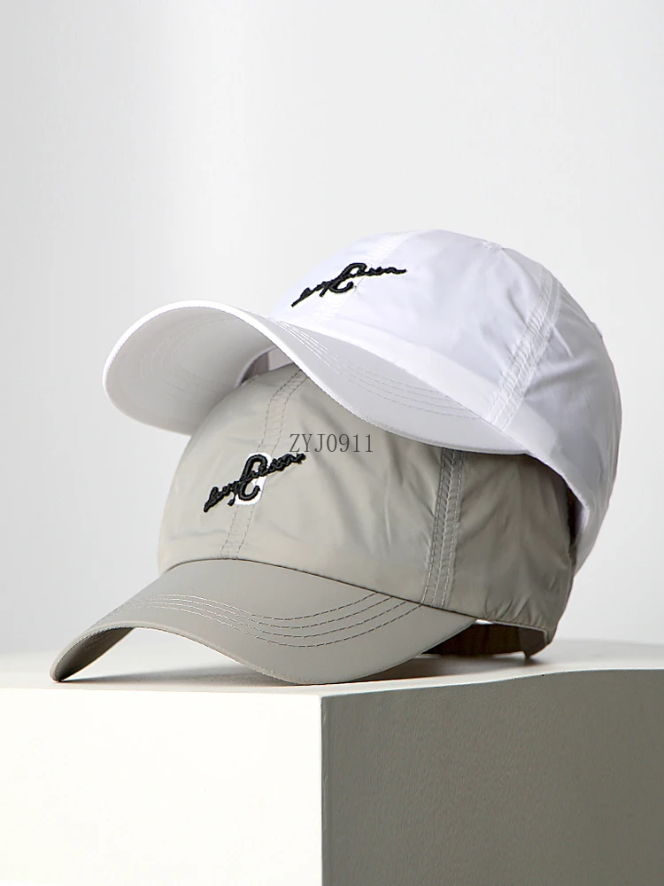Fino de secagem rápida carta bordado chapéu feminino e masculino respirável verão proteção solar viseira boné novo boné de beisebol