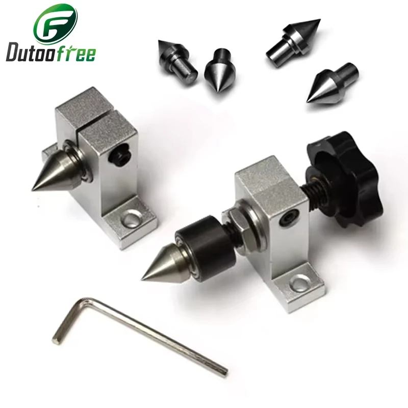 

DIY Lathe Tailstock Woodworking Lathe Rotary Thimble Machine Metal Wood Turning Rotary Tool Mini Lathe Machine Accessories