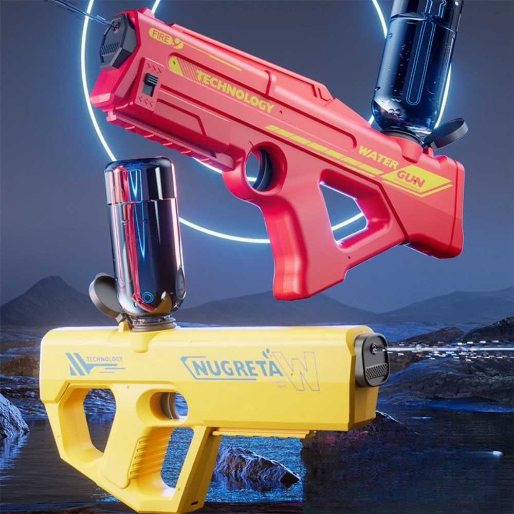 New Electric Water Gun Three Modes for Battle Suitable for Adults Outdoor Use Children's Toys Water Spraying