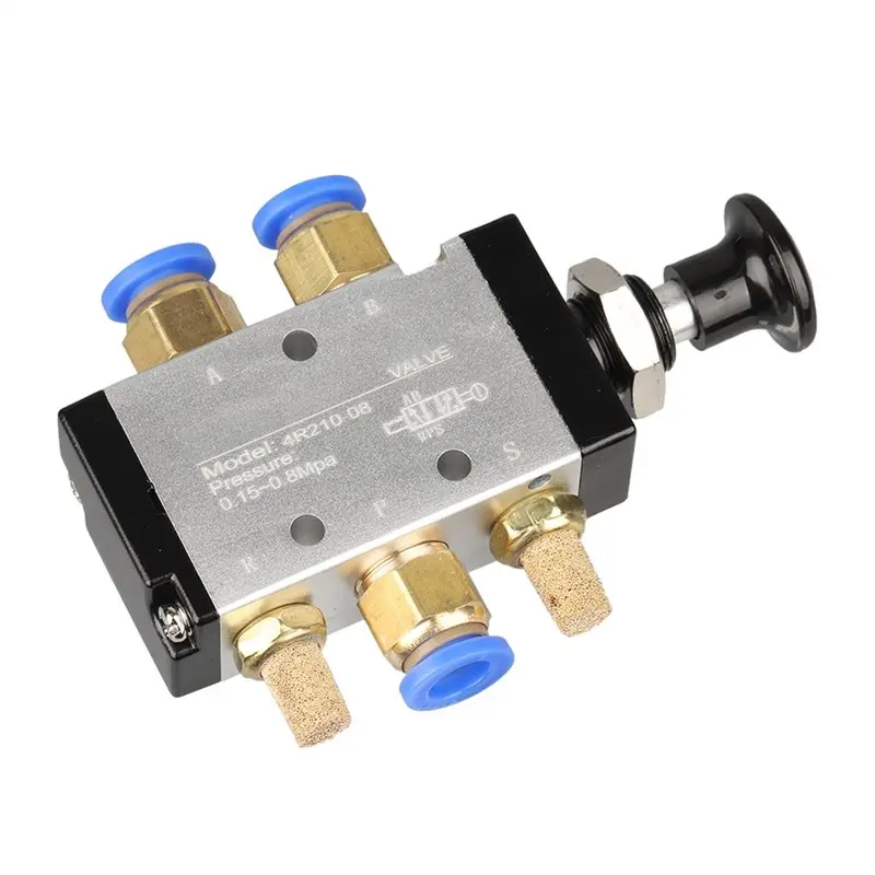 

ABBY-Пневматический переключатель с ручным клапаном 4R210-08 2-ходовой 5-позиционный двухтактный двухтактный направляющий клапан 4R310-10 3R310-10