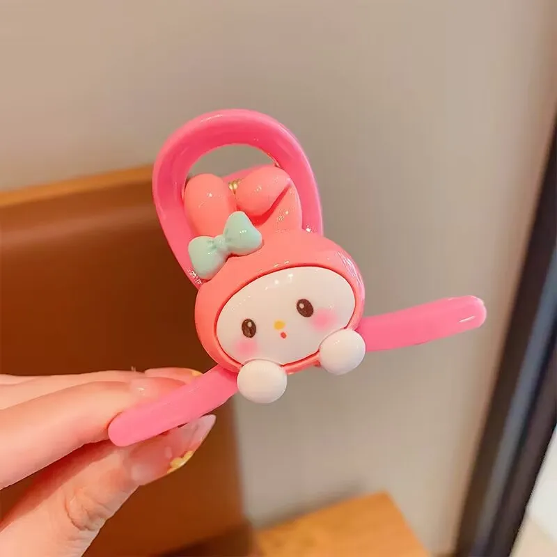 Cute Cartoon Sanrio Kuromi Hair Grips Women Kawaii My Melody Hairpins Girls Cinnamoroll Lotso Hair Claws Kids Birthday Xmas Gift