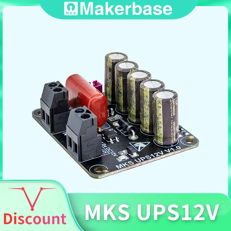 

Makerbase МКС UPS 12V модуль 3D-принтеры Запчасти для DC 12V Мощность отключения обнаружения Лифт Z оси для того, чтобы защитить модель