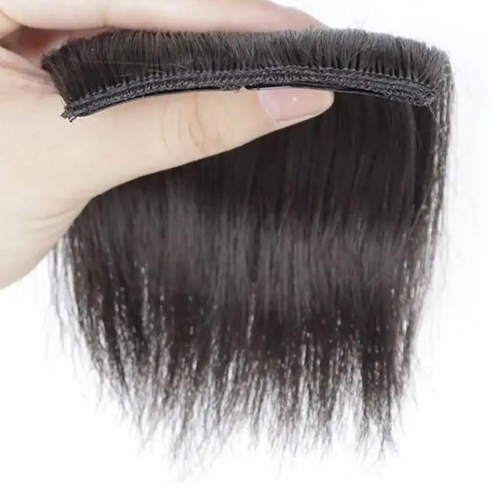 Peluca de aspecto Natural esponjoso, extensiones invisibles, postizo recto, suministro para fiesta, 10cm