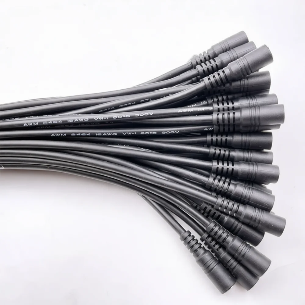 Flexible DC Power Extension Cable DC5521 Connector For Router LED Lighting Camera Power Adapter Power Supply Cord