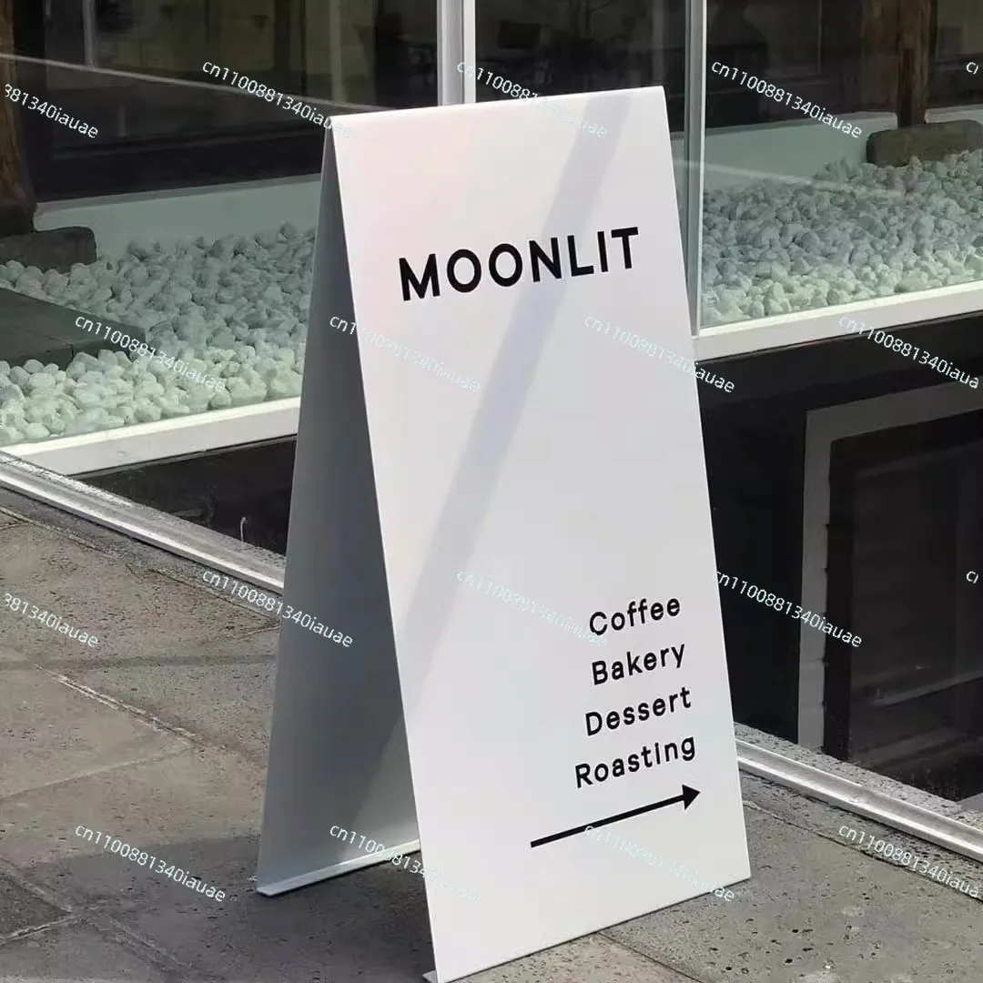 Floor-to-ceiling Vertical Indication Standing Sign Coffee Milk Tea Shop Entrance Display Board Billboard Parking Sign
