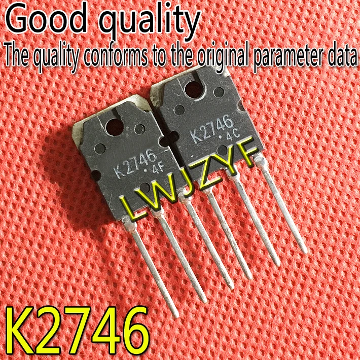 

(10Pieces) New original large chip 2SK2746 MOS TO-3P NPN K2746 7A800V MOSFET Fast shipping
