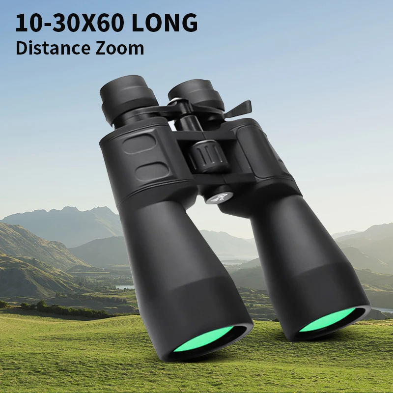 

Telescope Binoculars 10-30x60 High Zoom Bak4 Prism Portable For Show Watching Camping Bird Watching Concert Hunting Hiking