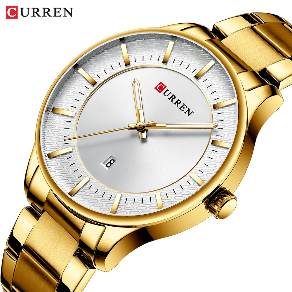 

CURREN Brand Luxury Fashion Men's Business Quartz Watch Stainless Steel Round Dial Casual Watch Men's Watch Relogio Masculino