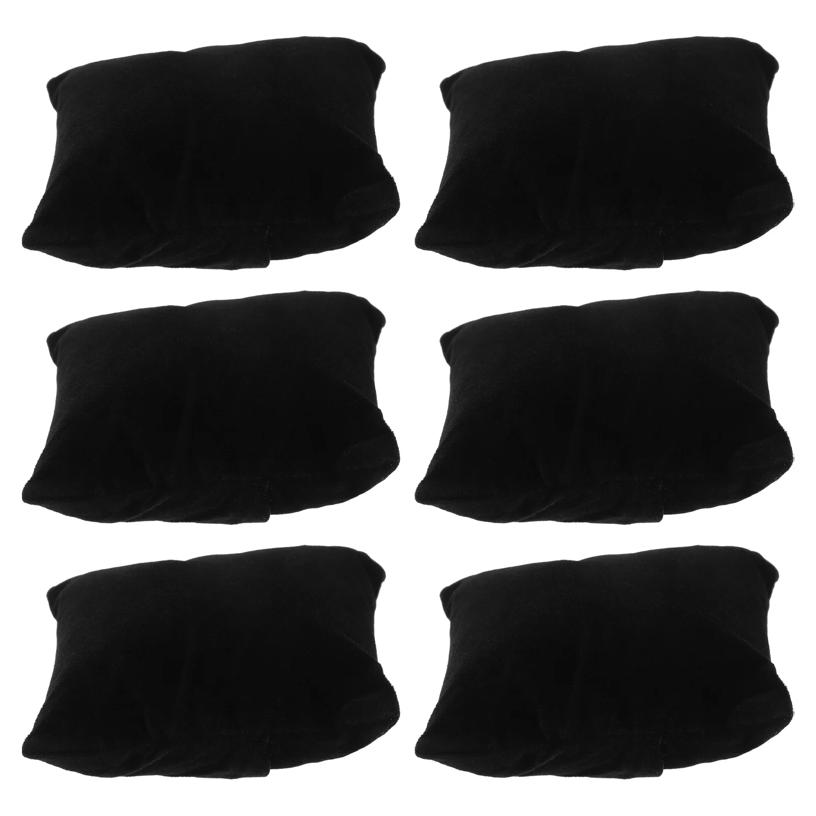

6 Pcs Jewelry Display Pillow Black Material Bracelet Bangle Watch ganizer Chain Stand Home Supplies