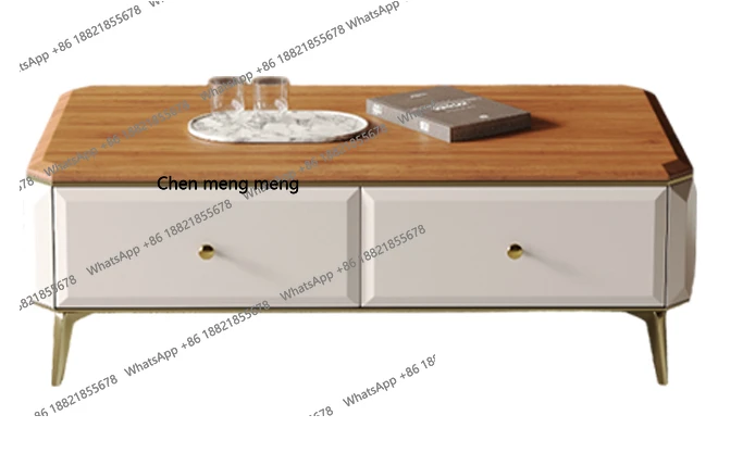 

Современная простая гостиная, домашний светильник, роскошный элитный дизайн для маленькой квартиры, журнальный столик из натурального массива дерева, шкаф для телевизора