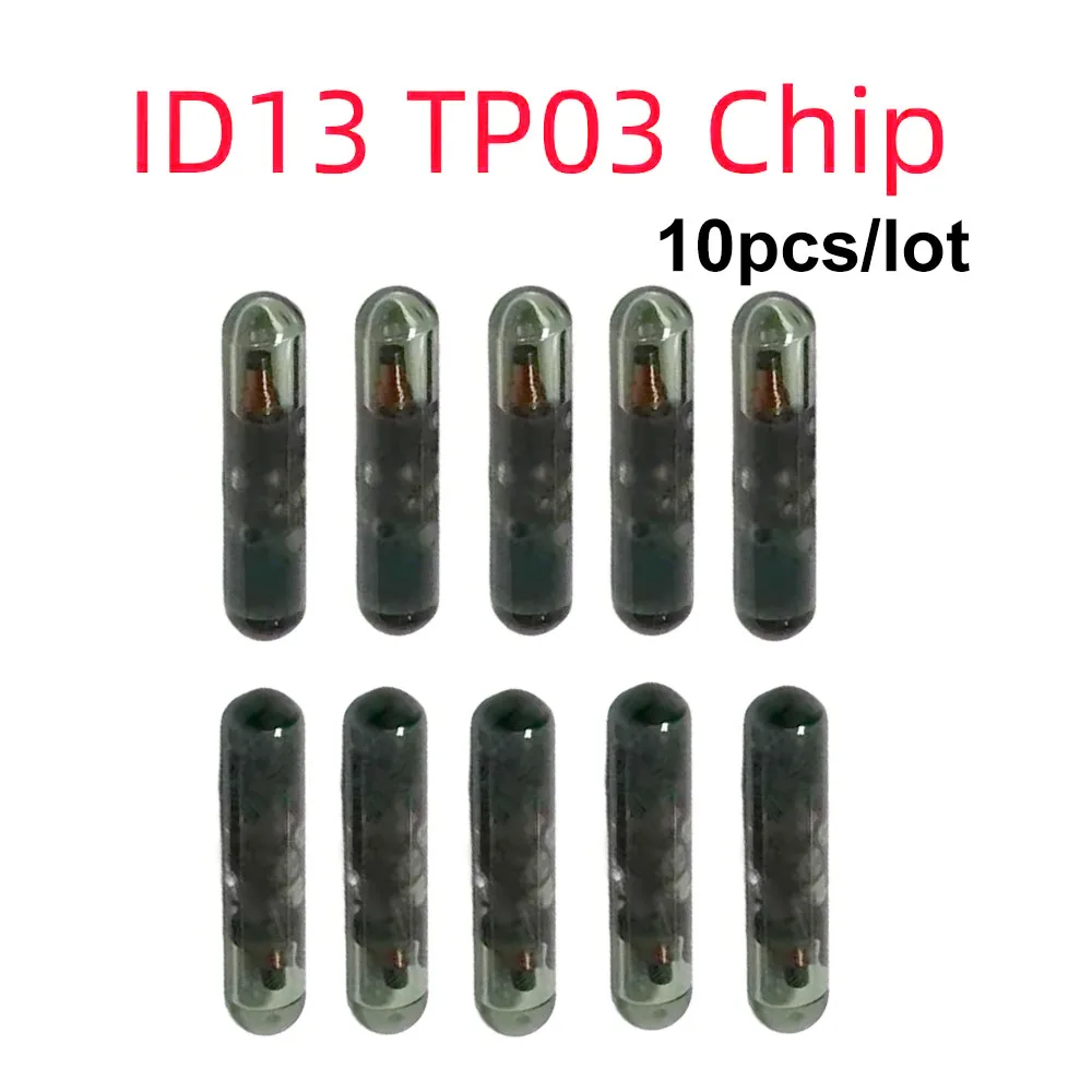 

10pcs/lot Car Key Chip Blank ID13 Chip Glass TP03 id 13 glass Auto Transponder chip