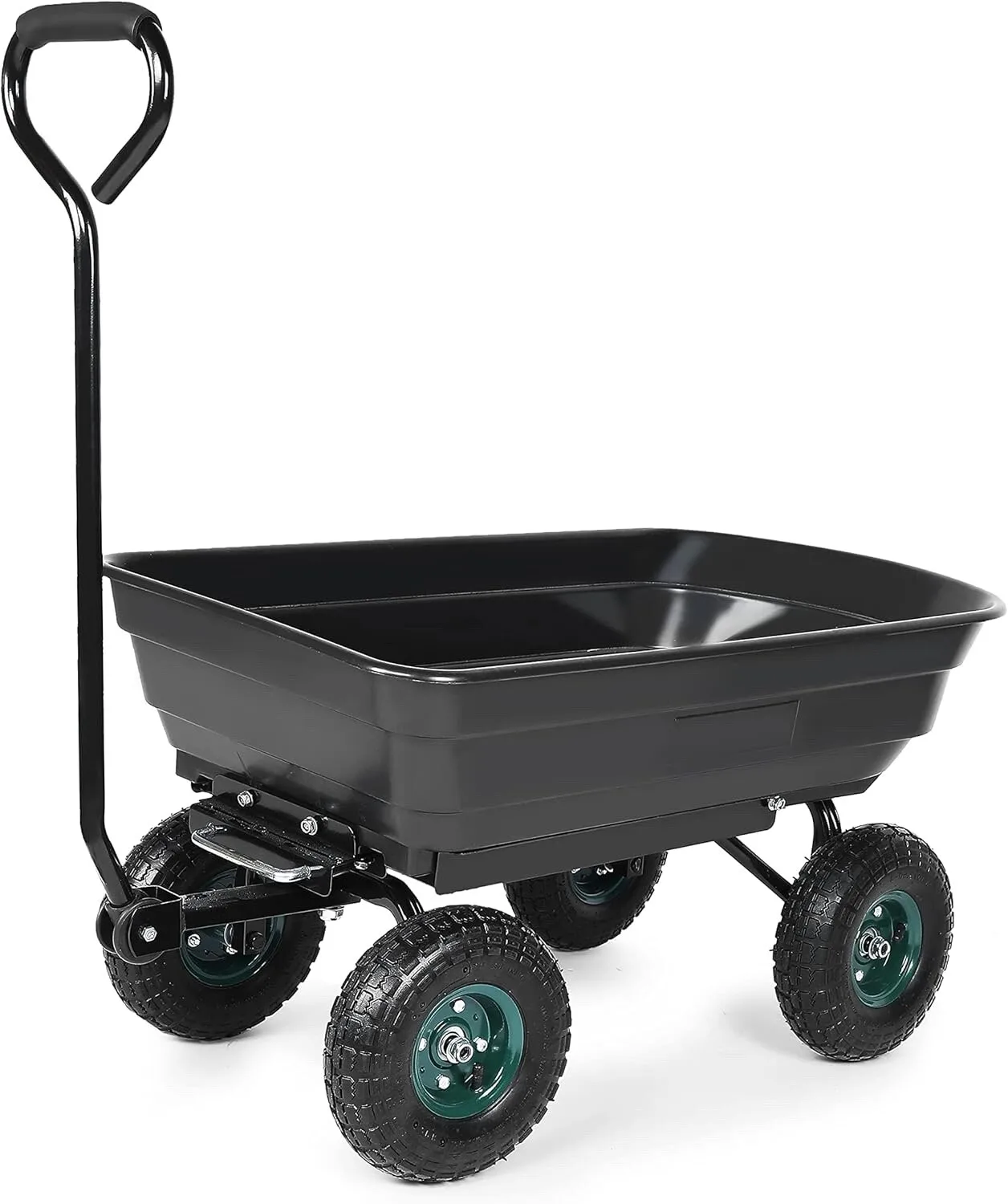 

YSSOA Garden Dump Truck, Steel Frame, 10-inch Tires, 660-pound Capacity Heavy-duty Vehicle