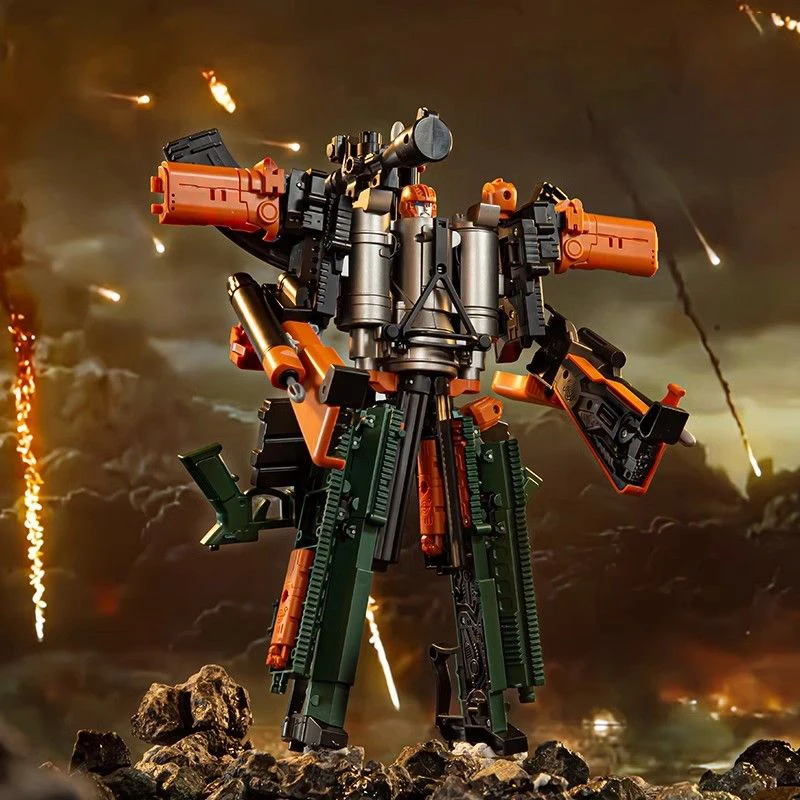 

27.5cm/10in 3-in-1 Transforming Robot Toys Game Action Figure Firearms Weapon Transformation Robot Plastic Model Children's Toys