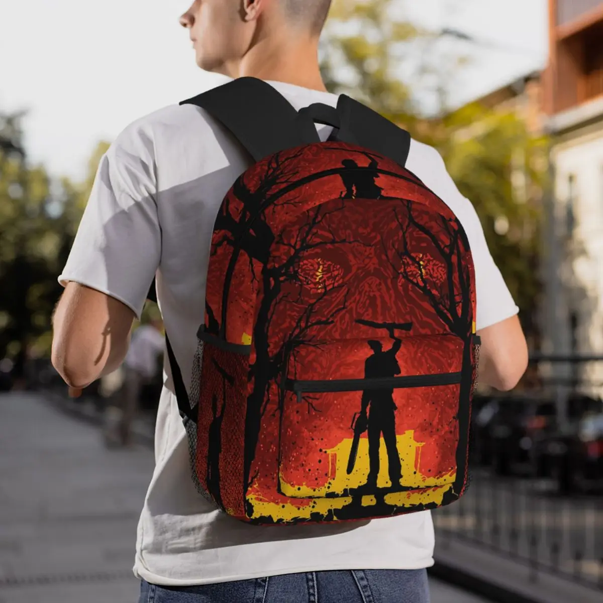 Ash Evil Dead Backpack Student BookBag Kids School Bag Computer Shoulder Bags for Men Women