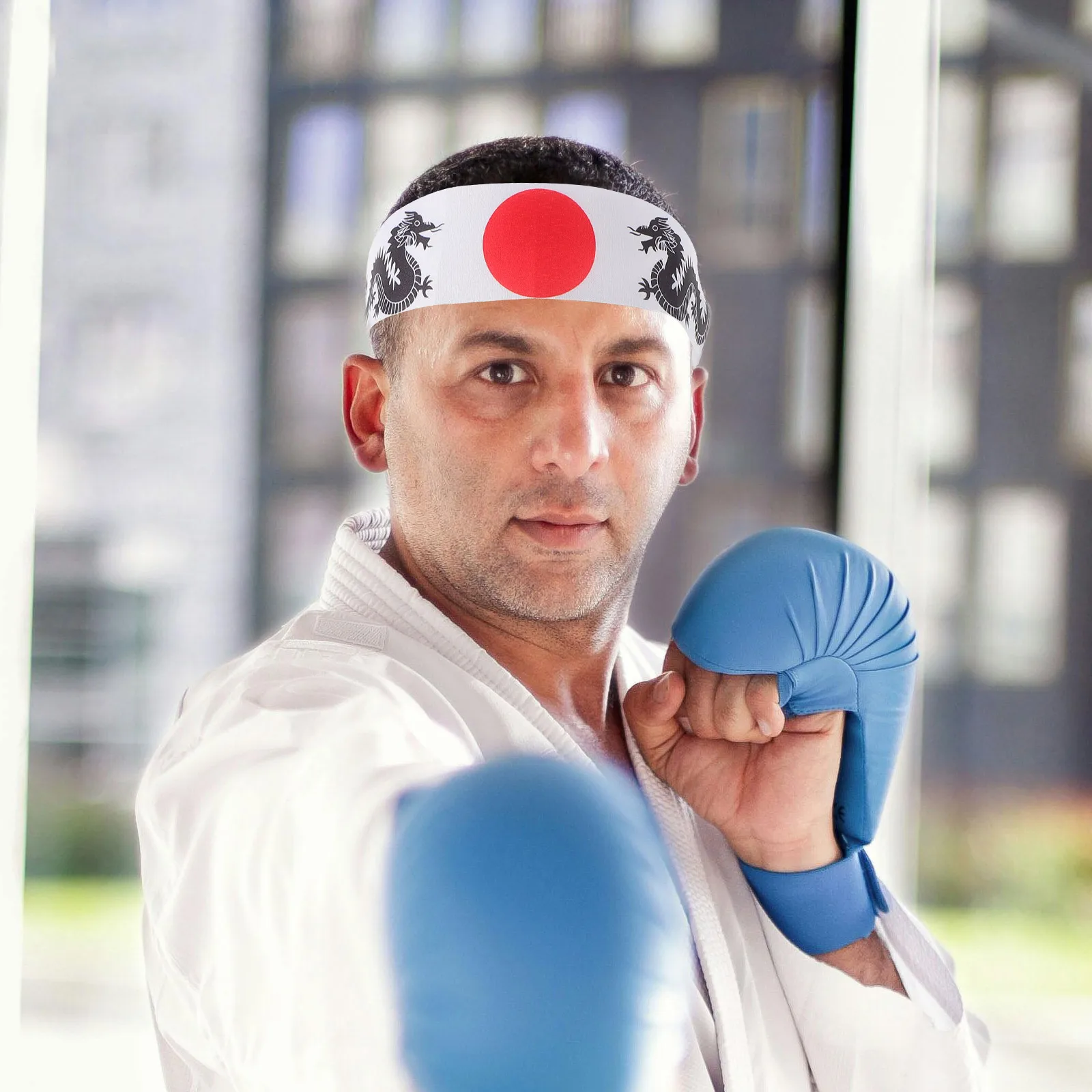 

2pcs Japanese Karate Headband Multifunctional Soft Durable For Outdoor Sports Wear Karate Training