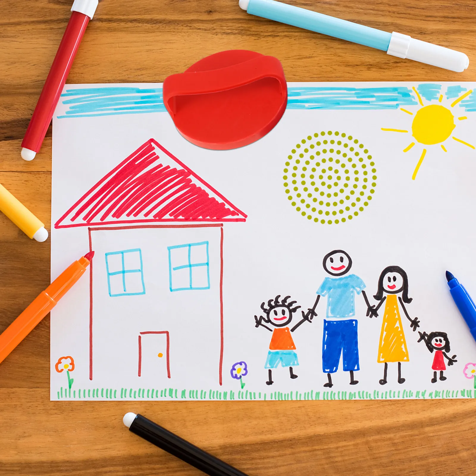 4개 세트의 다양한 디자인 고무 스탬프, 어린이용 안전 - Kids Education Drawing 리뷰 및 가격