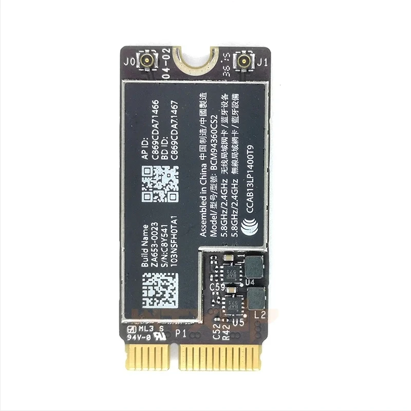 

BCM94360CS2, Bluetooth 4,0, Wi-Fi, аэропорт, карта для Macbook Air 11, 13 дюймов, A1466, A1465, 2013, 2014, 2015, 2017 лет