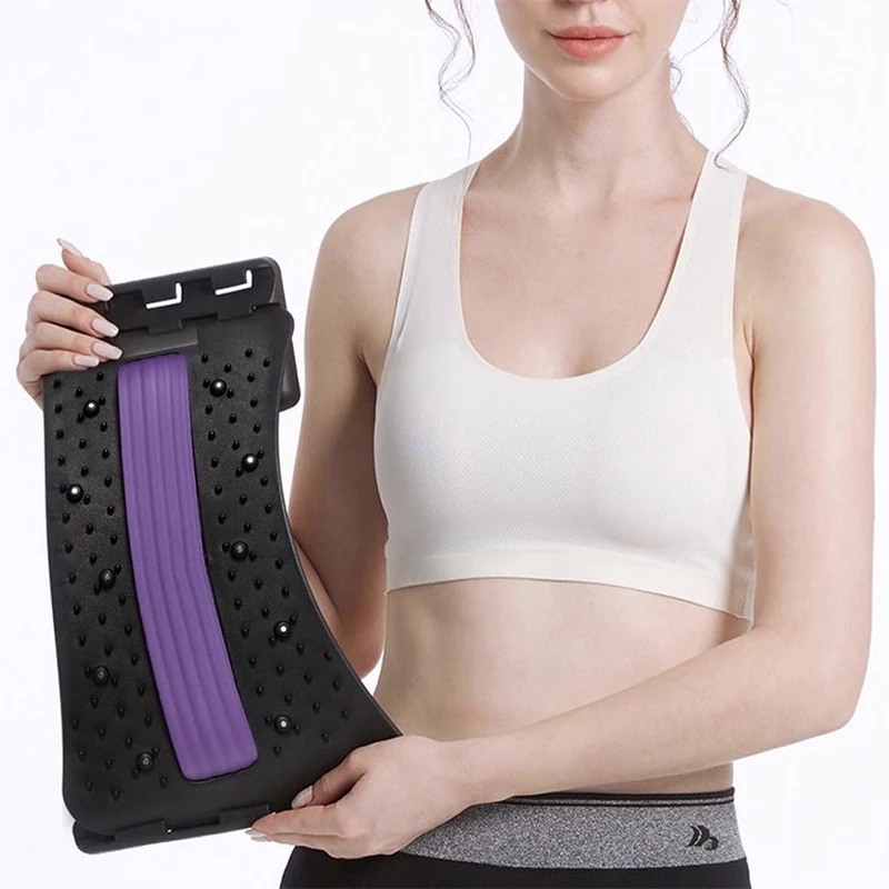 

Lumbar Pain Reliever Back Stretcher Multi-level Adjustable Massager Waist Neck Fitness Lumbar Cervical Spine Cervical Spine