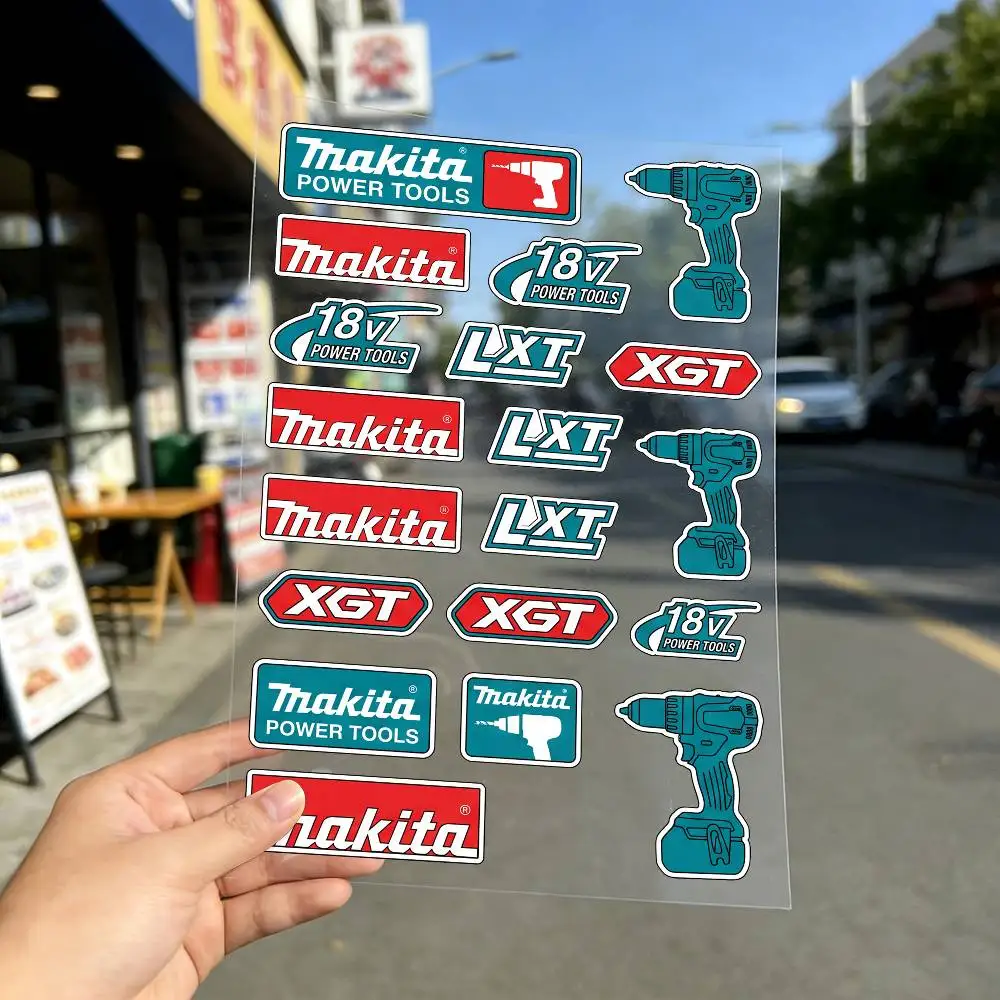 For MAKITA Waterproof Reflective Scratch Cover Sticker Universal Decor Decal For Car Motorcycle Helmet Refrigerator