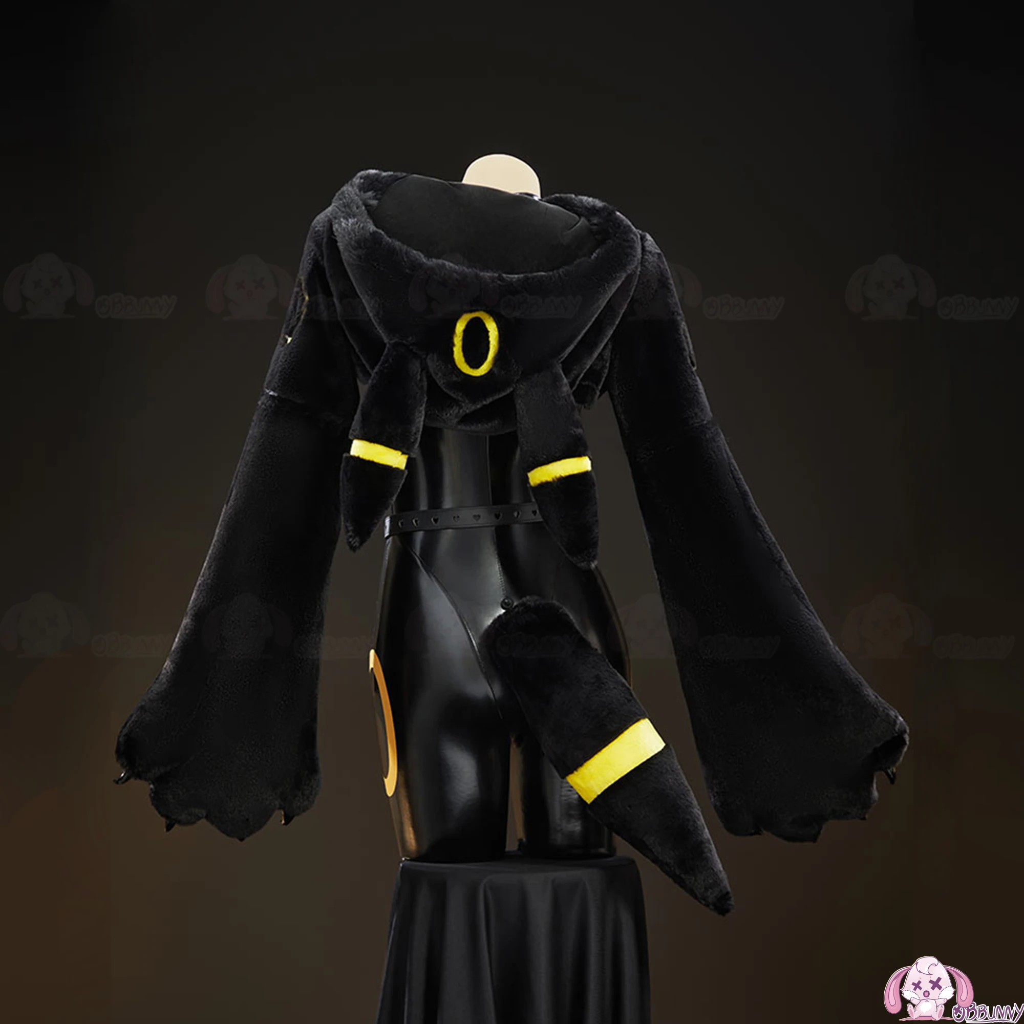 Eeveelution Cosplay Costume Women Sexy Cute Leather Jumpsuit Tail Suit Bunny Girl Uniform Halloween Carnival Role view 3