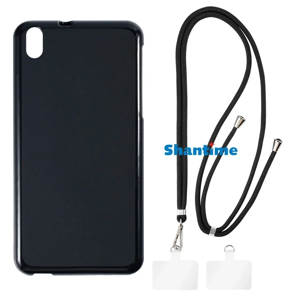 Suitable for HTC Desire 816 Case + Ajustable Neck/Crossbody Lanyards and Spacers, Silicone TPU Cover