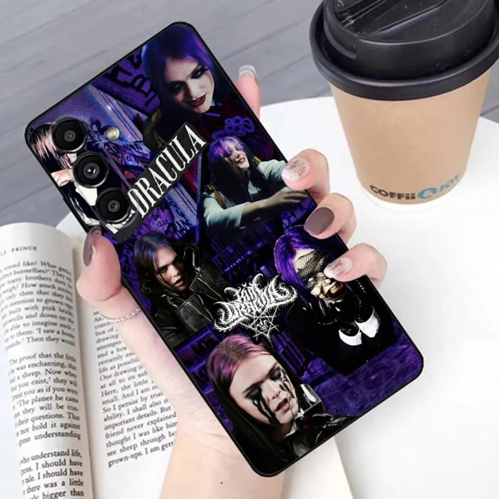 Kim Dracula Artist Phone Case For Samsung S 25,24,21,22,23,30,20,Ultra,Plus,Fe,Lite,Note,10,9,5G Black Soft