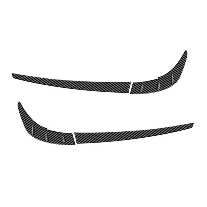 

For Toyota Sienna 2021 2022 Car Carbon Fiber External Rear Tail Light Lamp Cover Garnish Strip Eyebrow Cover Trim-X59A