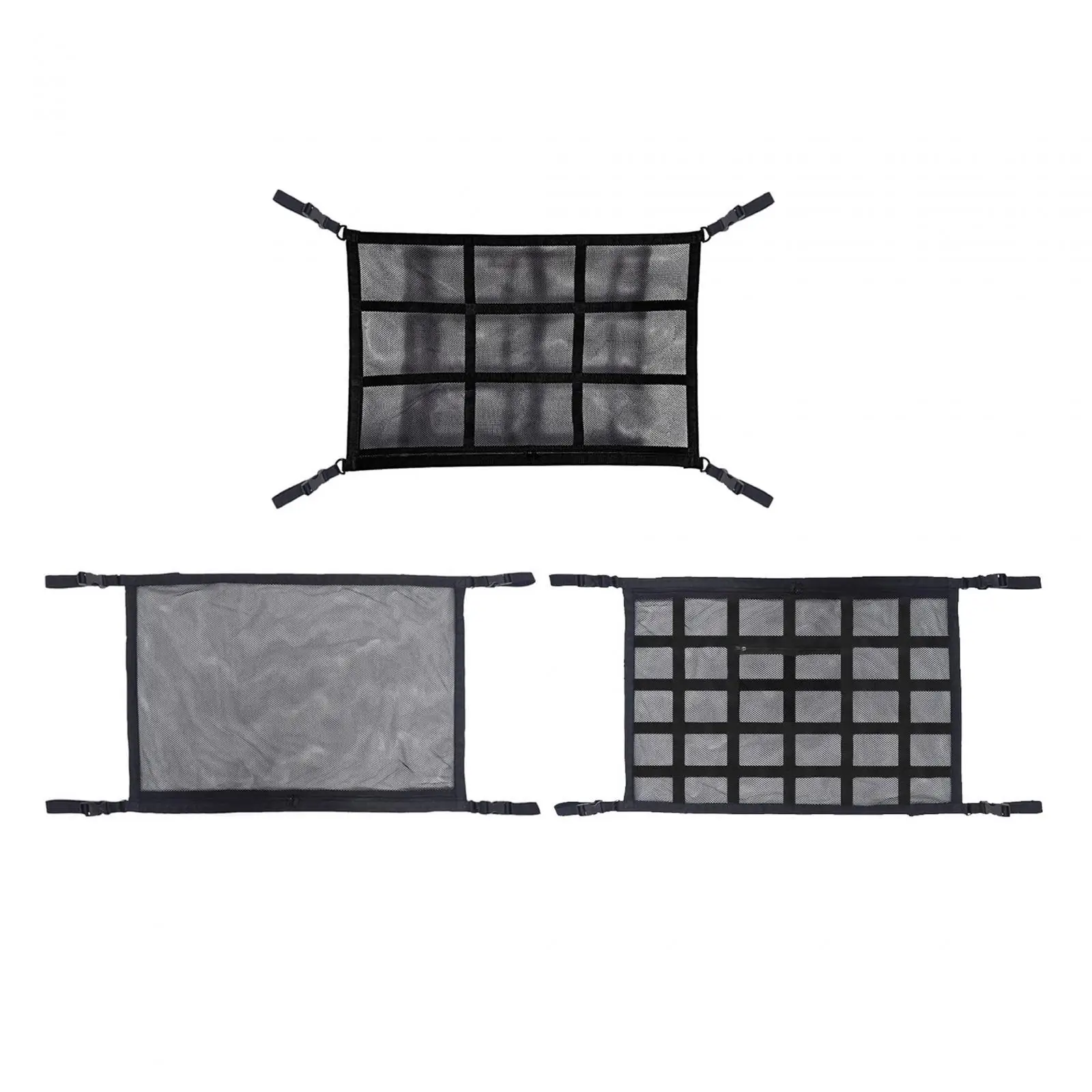 Car Ceiling Cargo Net Car Overhead Storage Net Double Layer Strong Load Bearing