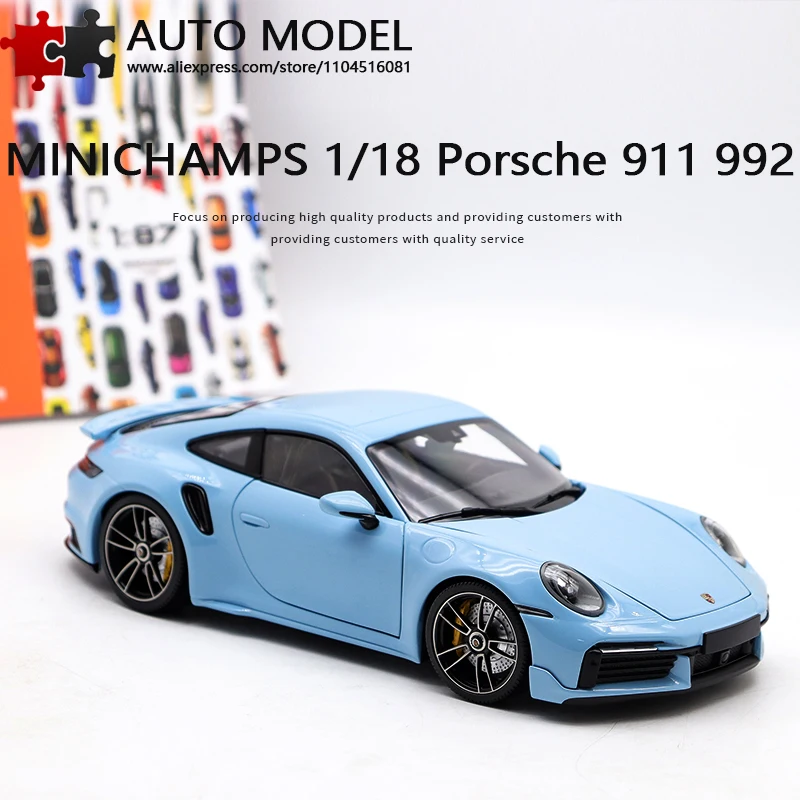 

2021 Porsche 911 992 Turbo S Simulation Alloy Car Model Fully Openable Collectible Display Minichamps 1:18 Die-Cast Metal Scale Static Model Adult Toy Boy Gift Sports Car