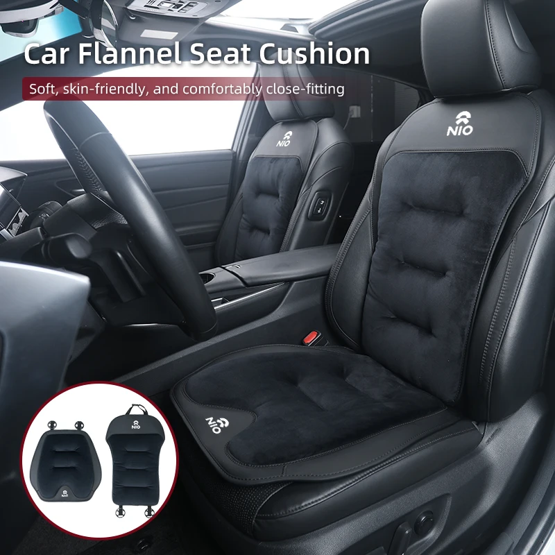 Car Winter Seat Cushion Velour Seat Cover Warmer Backrest Accessories For Nio ES6 EC6 ES8 ES7 ET5 ET7 EP9 EVE 2021 2022 2023