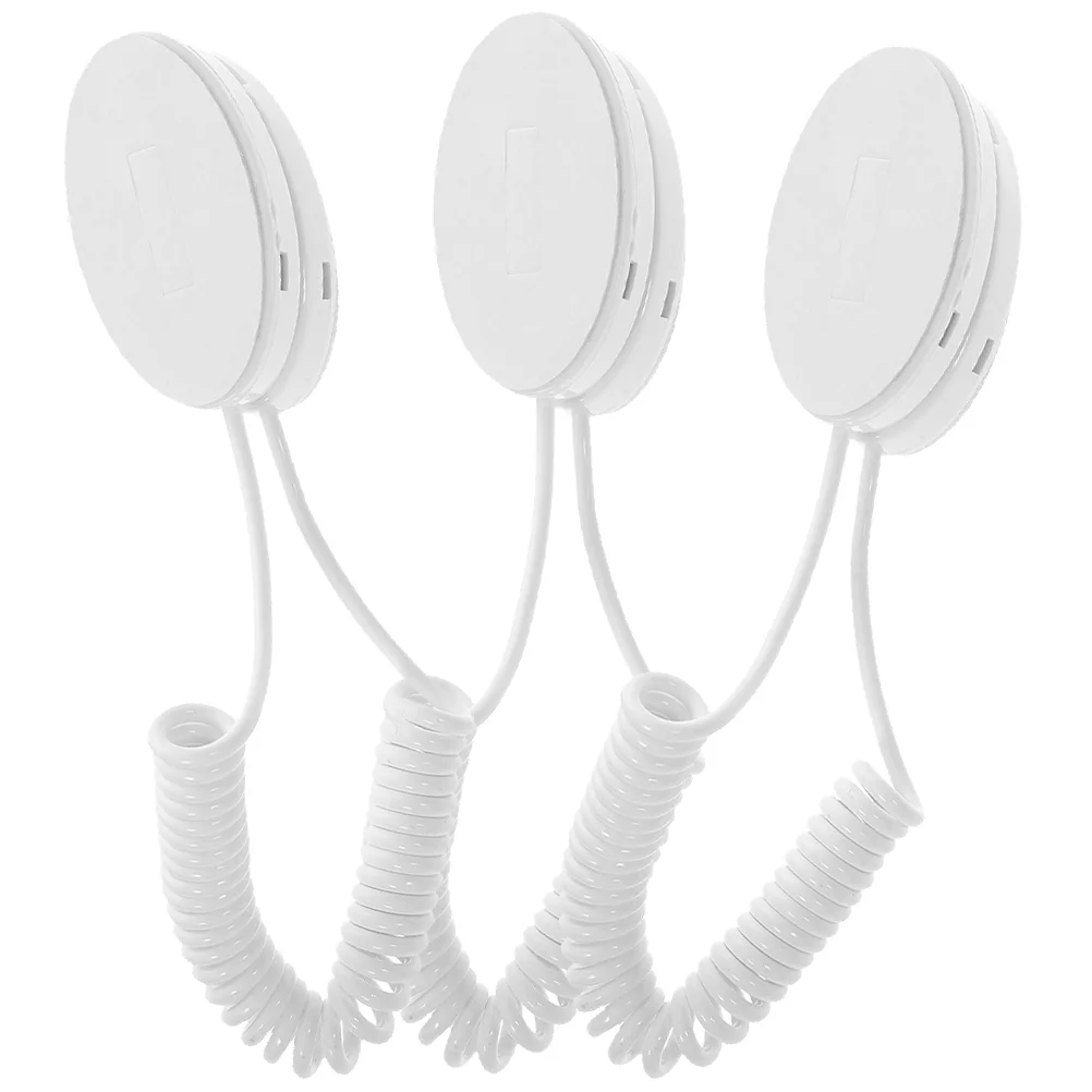 3 Pcs Remote Control Anti-lost Rope Belts Cellphone Retractable Cable with Adhesive Hook Wire