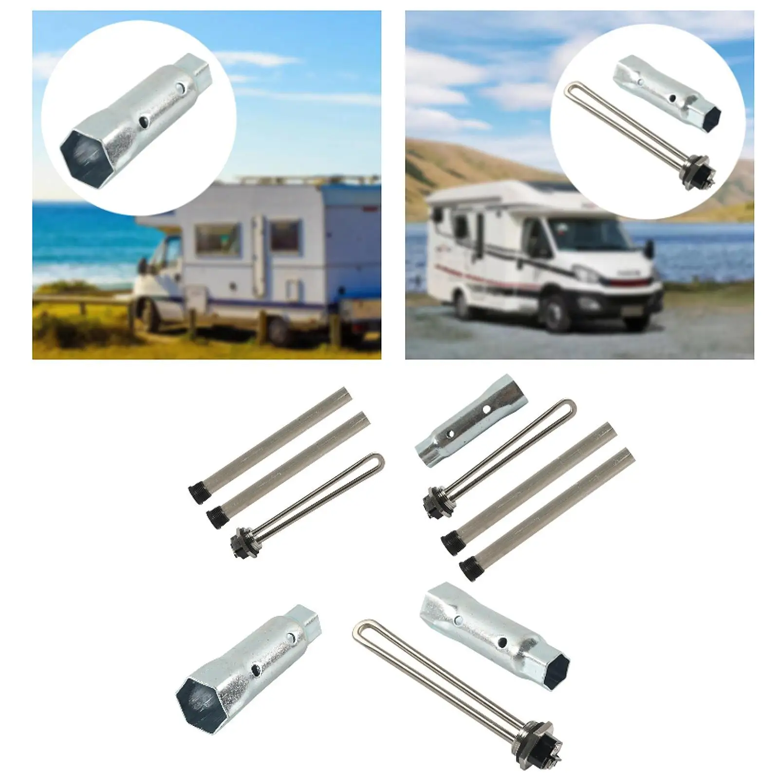 

RV Electric Water Heater Replacement Element Steel Core 520900 for Motorhome Camping Hot Water