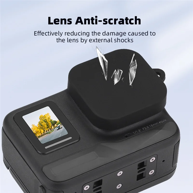 B24B Silicone Lens Caps For Insta360 Ace Pro/Ace Pro 2 Anti-Scratch Protector Lens Cover Action Cameras Lens Protect