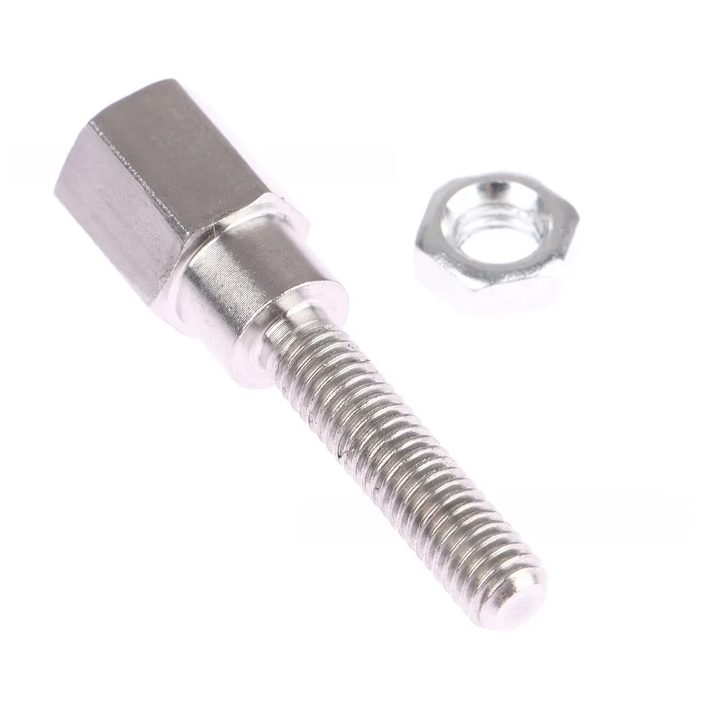 1set Rear Mirror Adapter Screw For Motorcycle Scooter 6mm To 8mm Thread Lengthen Heighten Screw Power Tools Spare Parts