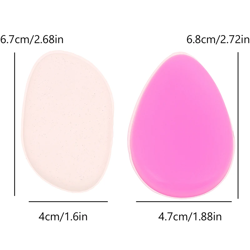 Esponja de esponja de Gel de silicona suave para base cosmética facial BB Cream sin polvo para comer polvo herramientas de maquillaje de soplo cosmético