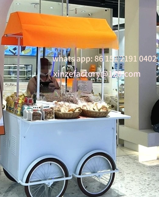 Customizable Event Display Cart Movable Commercial Display Cabinet Night Market Multifunctional Cart Promotional Cart