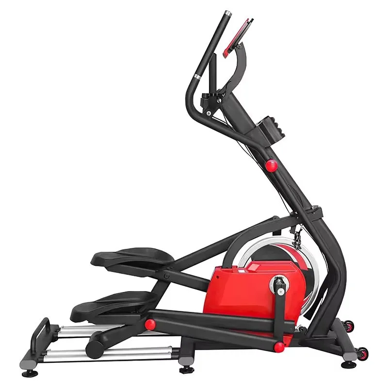 Manual Magnetically Controlled Elliptical Trainer Bike - Body Building Fitness Equipment for Regular Sport Workouts