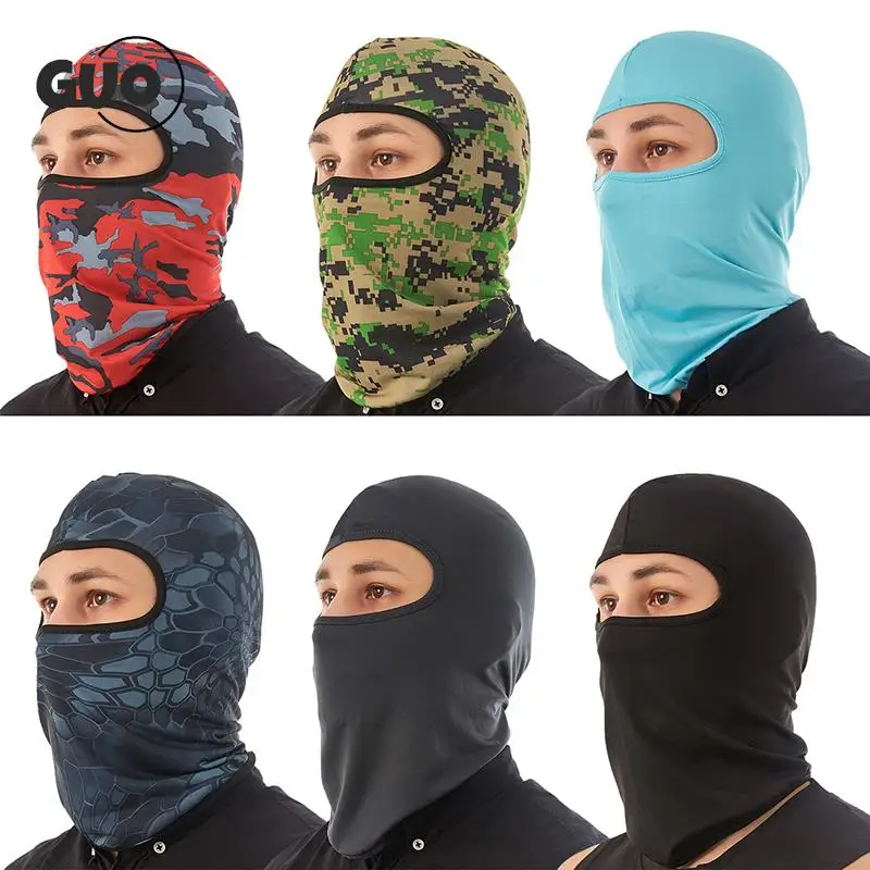 Men Balaclava Quick Dry Lycra Ski Neck Summer Sun Ultra UV Protection Motorcycle Mask Cycling Full Cover Face Mask Hat Bicycle