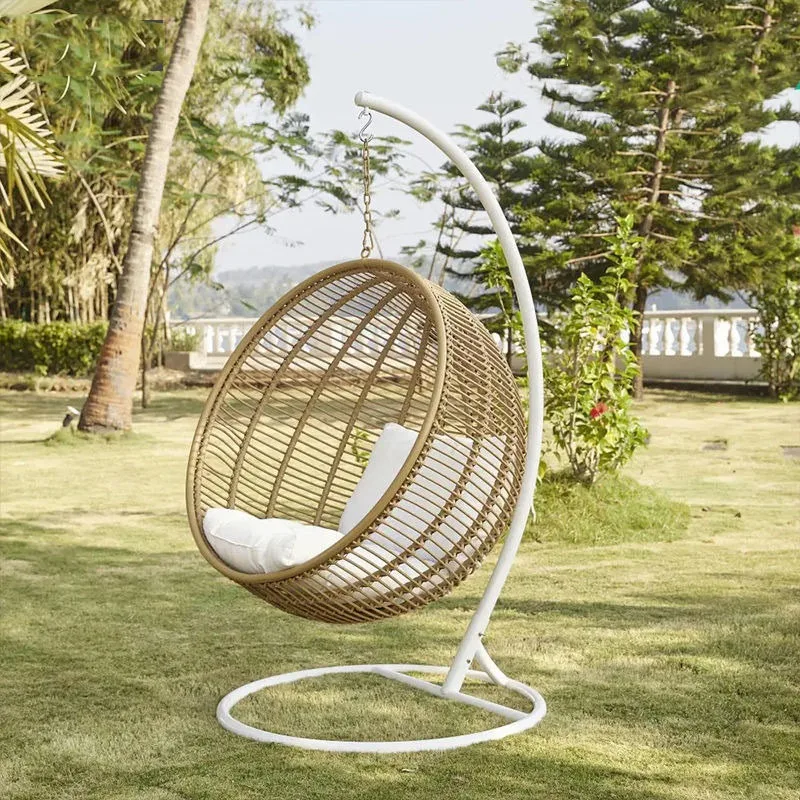 2026 Modern Style Eco-Friendly Waterproof Outdoor Furniture Swing Rattan Hammock Durable Strong Stylish Convenient Leisure Relax