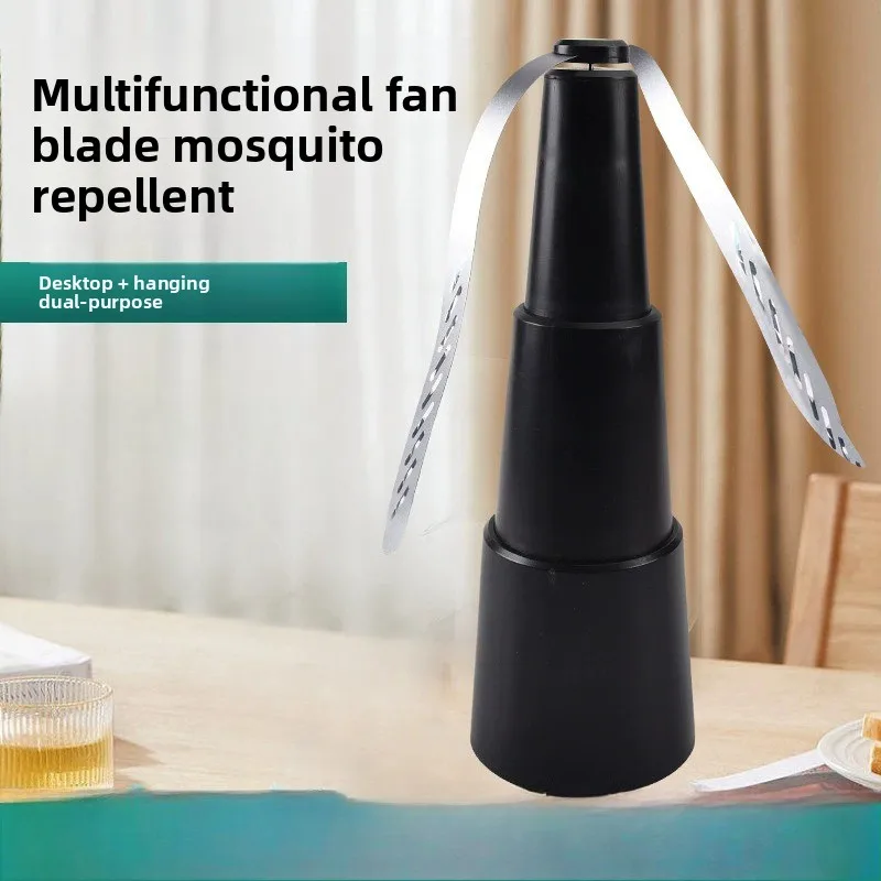 Repelente de Moscas Multifuncional para Exteriores con Ventilador Automático a Batería para Ahuyentar Mosquitos, para Mesa y Colgar