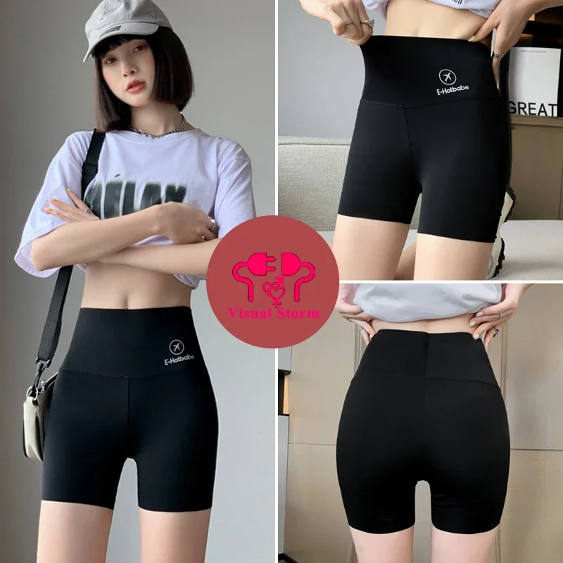 Mini leggings élastiques à entrejambe ouvert pour femmes, taille haute, respirant, sans entrejambe, pantalon de sport en plein air, vêtements sexuels, court, fjwear, sexy, nouveau