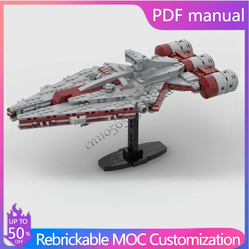 

770 шт. Arquitens-Cruiser Space War Military MOC SpaceShip Battle на заказ головоломка DIY образовательная сборная модель игрушка в подарок