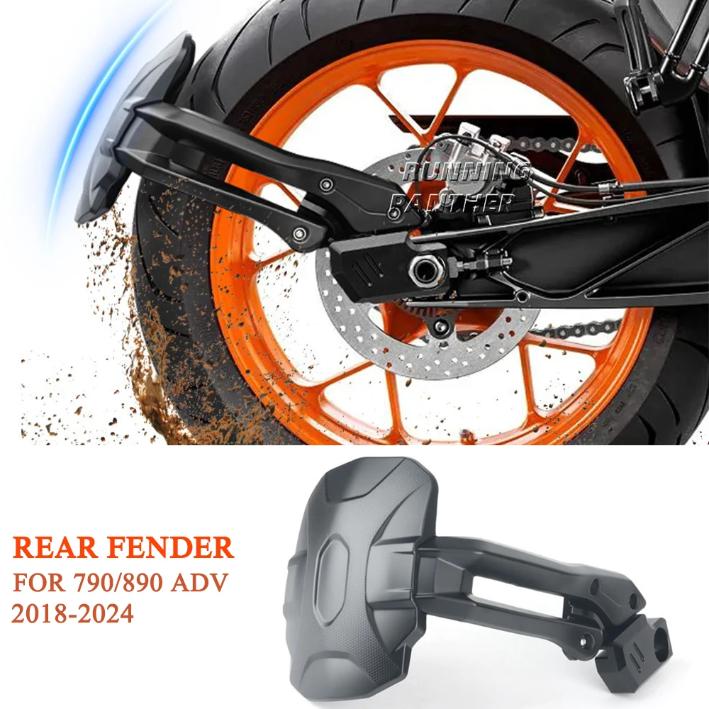 

For 790 890 ADV Adventure 790adv 890adv 2018-2024 Motorcycle Accessories Rear Wheel Hugger Mudguard Rear Fender Mudflap Guard