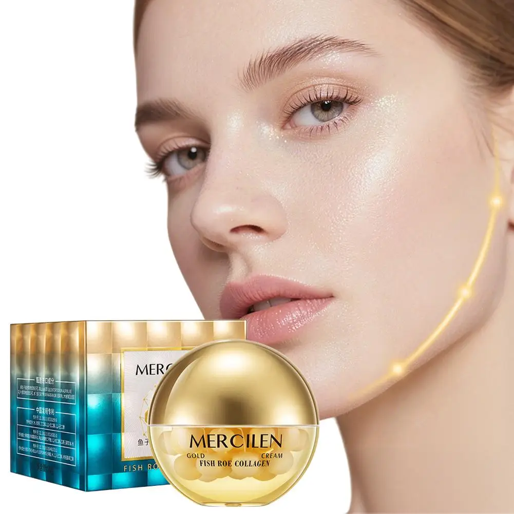 

1/2/3/5 шт. Коллагеновый золотой увлажняющий крем для лица 70 г, сужает поры, подтягивает, успокаивает, ухаживает за кожей.