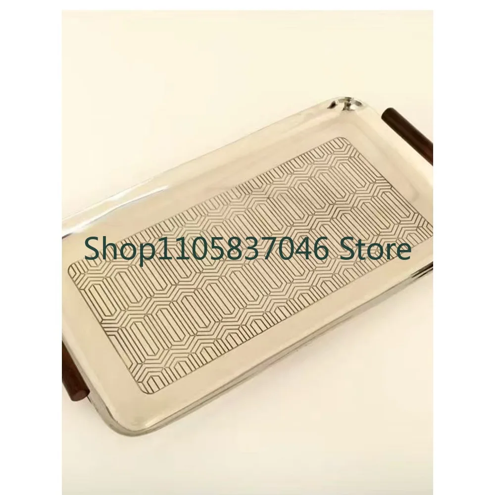 Metal tray fruit tray decoration model room living room modern art decoration