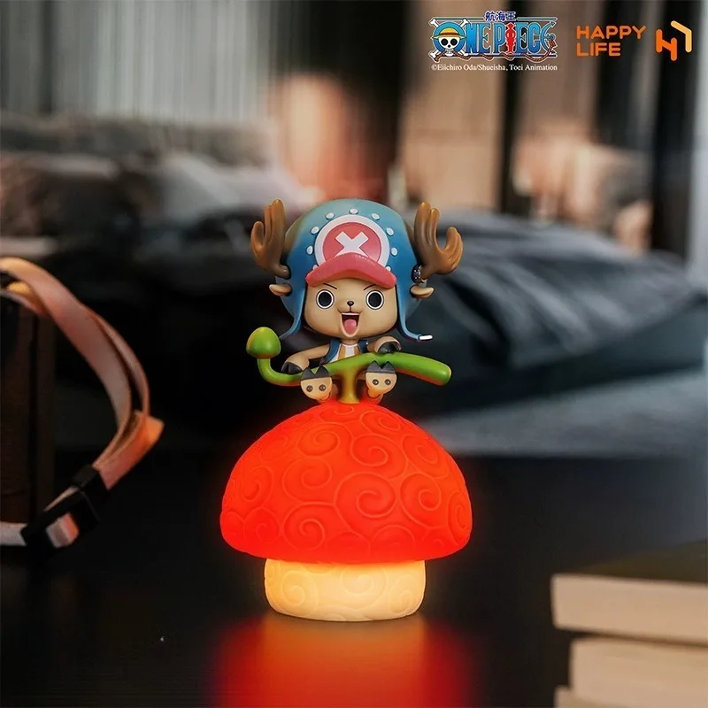 En stock, figura de luz nocturna activada por voz de la serie Devil Fruit de una pieza, Luffy Ace Robin Joe, juguetes de regalo sorpresa de selección múltiple