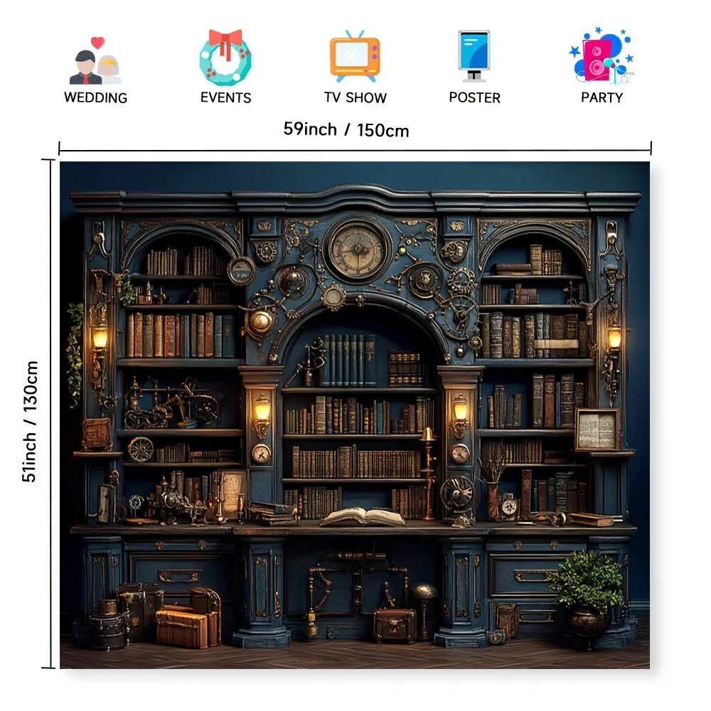 خلفية للحفلات من البوليستر متعدد الوظائف على الطراز القوطي القديم، بدون خلفية لمهرجانات الطاقة للمنازل والجدران والساحات #5