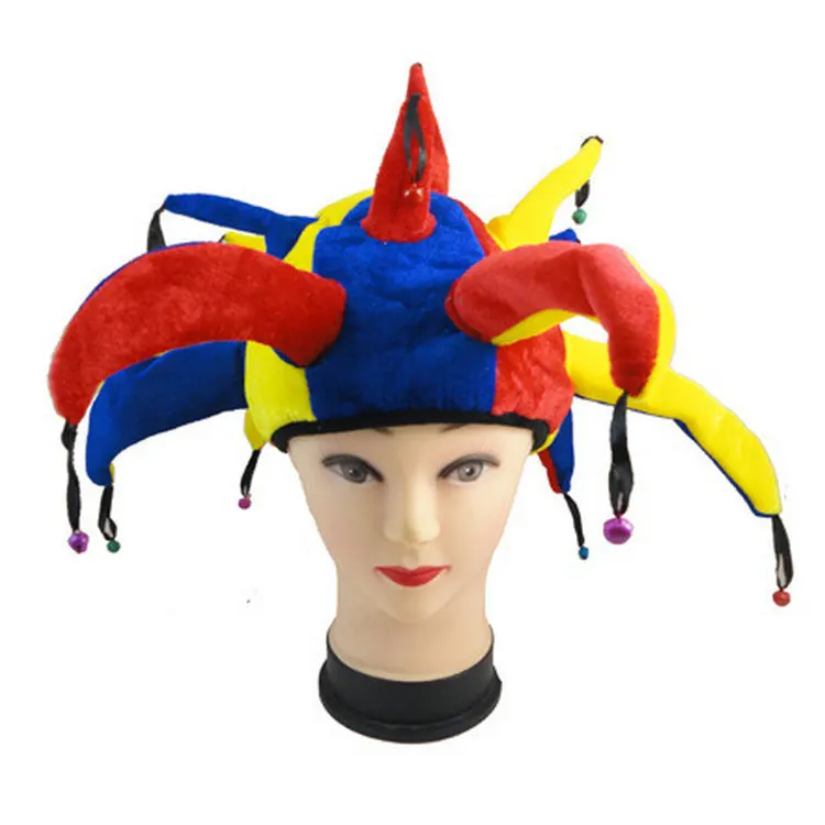 Funny Clown Show Dress Up Hat Nose Latex Clown Mask Party Halloween Costume Party Props